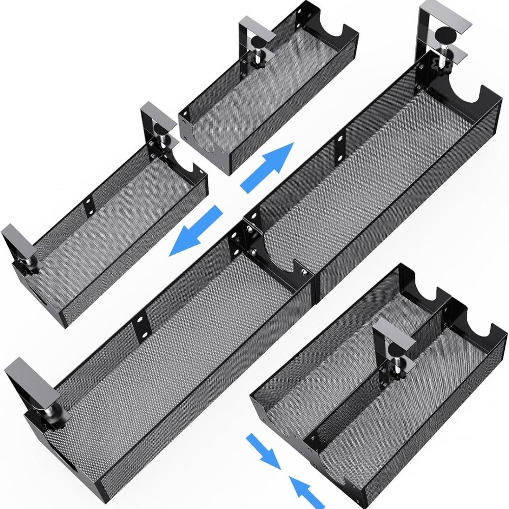 Under Desk Cable Management Combinable Metal Under Desk Wire Management Clamp Mo
